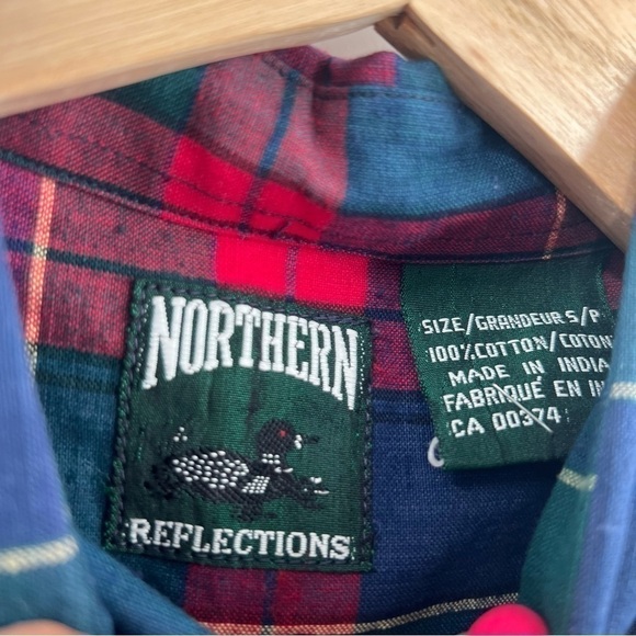 VINTAGE Northern Reflections plaid button down shirt - Picture 5 of 6